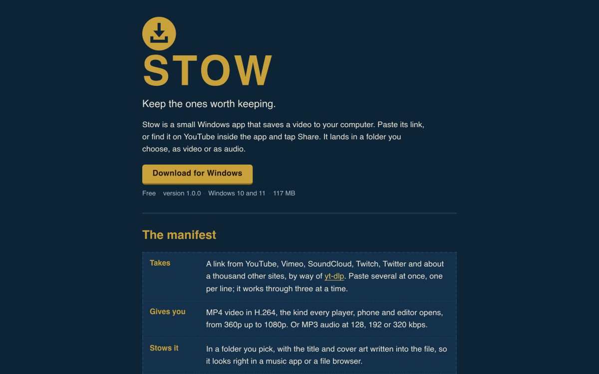 Stow